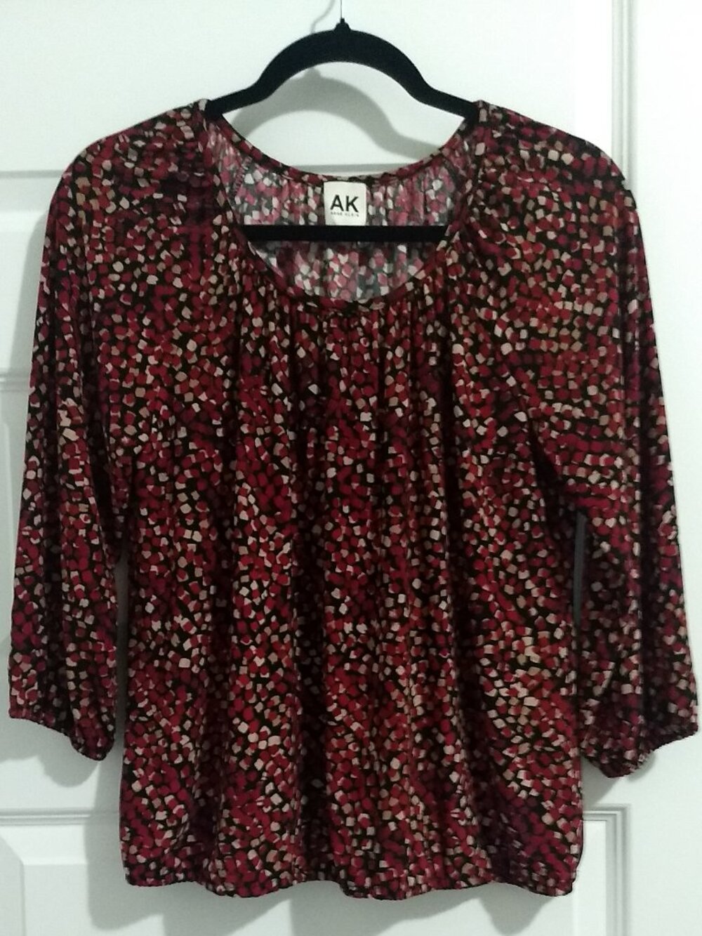 Anne Klein Petite Top, Rounded Collar